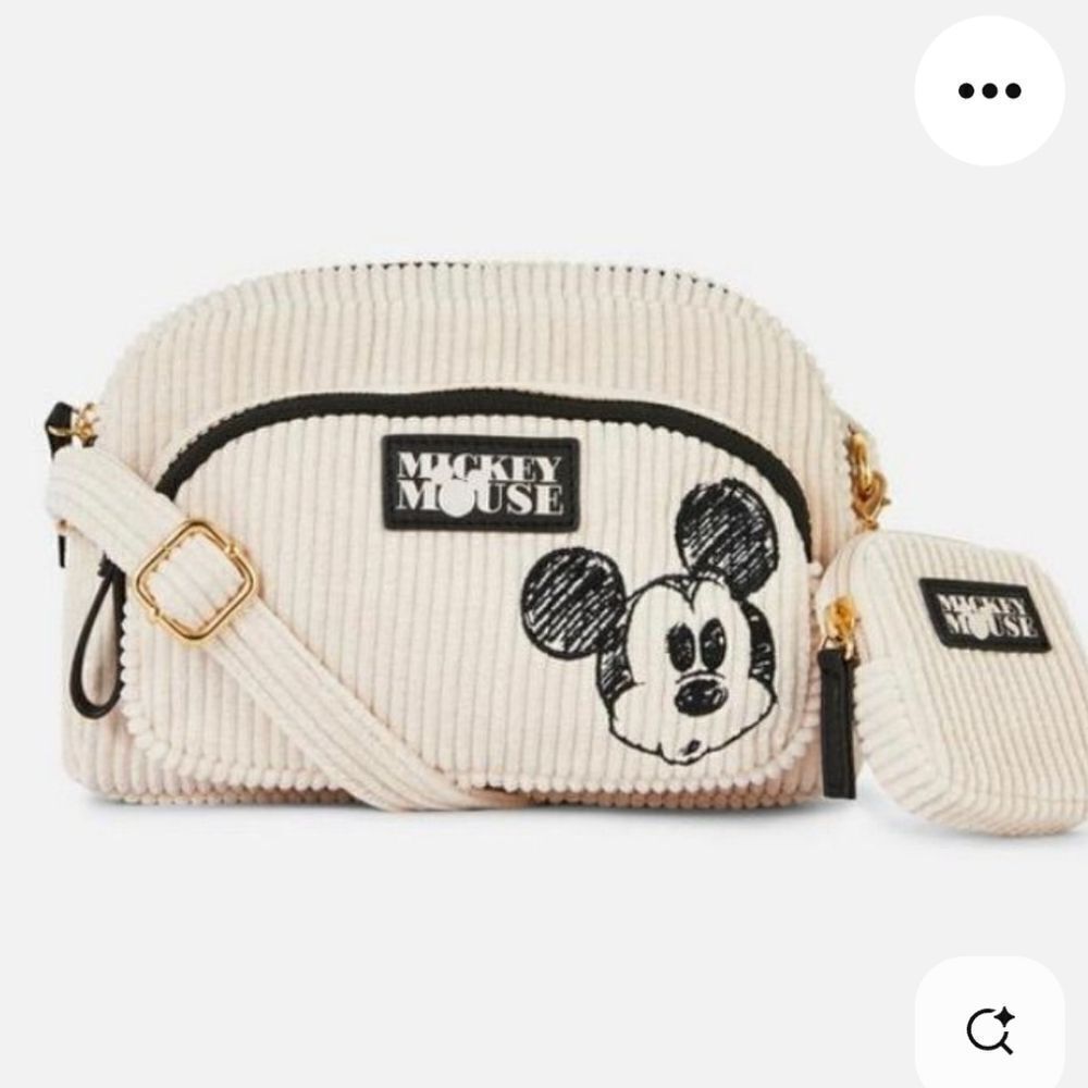 Disney Mickey Mouse Corduroy Crossbody Bag